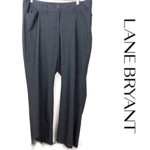 Lane Bryant Petite High Rise Gray Dress Pants